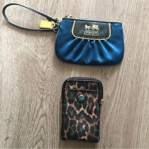 Two Coach wristlets
